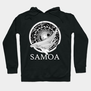 Humpback whales Shield of Samoa Hoodie